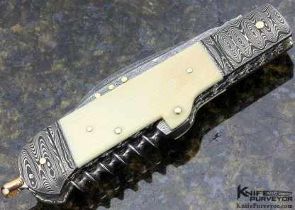 Kaj Embretsen Custom Knife Sole Authorship Damascus & Mammoth Sommelier Knife - Image 3