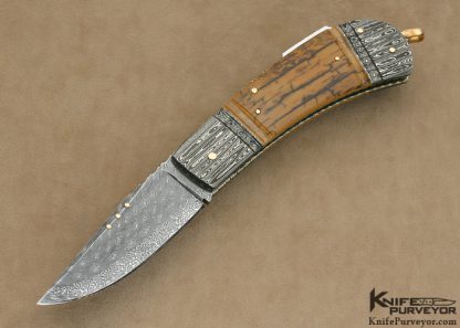 Kaj Embretsen Bark Mammoth Ivory & Sole Authorship Damascus Lockback