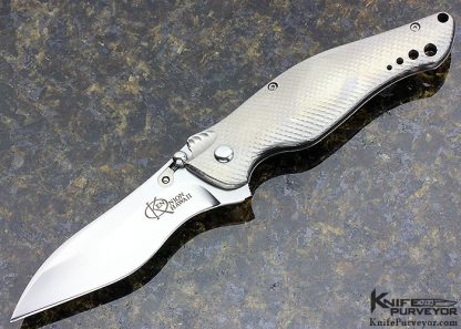 Ken Onion Custom Knife "Cobra" Engraved by C.J. Cai Stud Lock