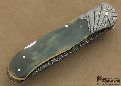 Ken Steigerwalt Custom Knife Damascus Lockback - Image 3