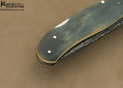 Ken Steigerwalt Custom Knife Damascus Lockback - Image 4