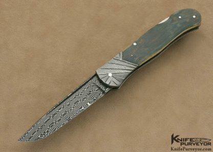 Ken Steigerwalt Custom Knife Damascus Lockback