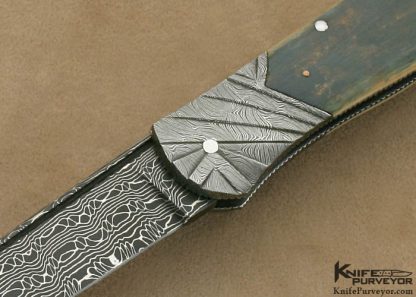 Ken Steigerwalt Custom Knife Damascus Lockback - Image 2