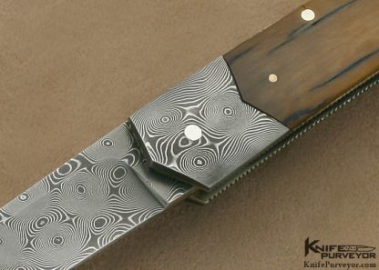 Ken Steigerwalt Custom Knife Damascus  Lockback - Image 2