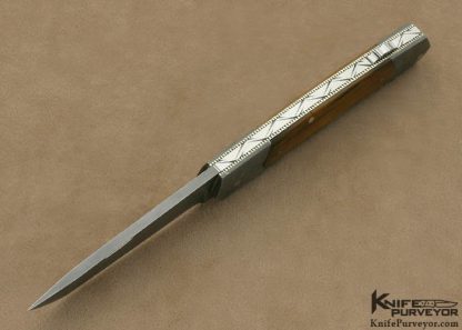 Ken Steigerwalt Custom Knife Damascus  Lockback - Image 5