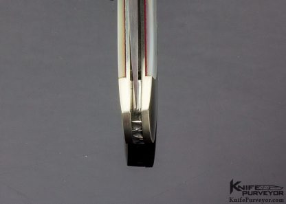 Ken Steigerwalt Custom Knife Mother of Pearl Shell & Nickel Silver Scale Release Automatic - Image 6