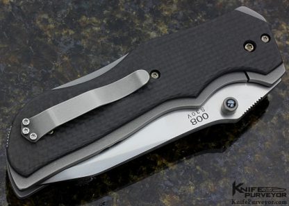 Kirby Lambert Custom Knife Carbon Fiber Frame Lock Fireball Frame Lock - Image 3