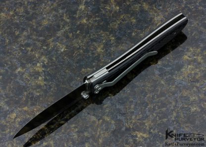 Kit Carson Custom Knife Model 4 Carbon Fiber Linerlock - Image 5