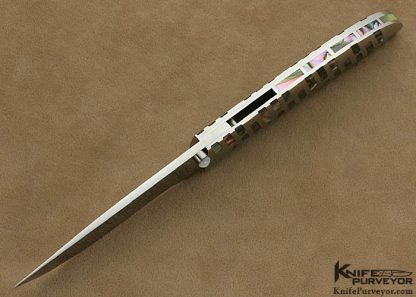 Koji Hara Custom Knife Abalone Linerlock - Image 4