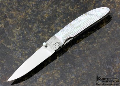 Koji Hara Custom Knife Mother of Pearl Airstep Linerlock