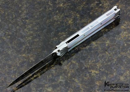 Koji Hara Custom Knife Mother of Pearl Linerlock Dagger - Image 4