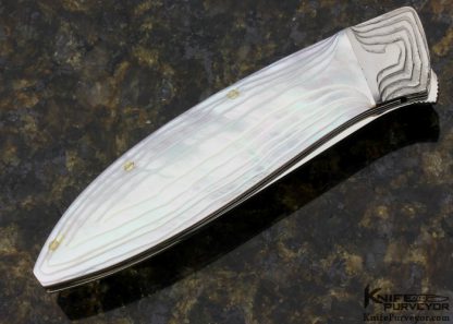 Koji Hara Custom Knife Mother of Pearl Airstep Linerlock - Image 3