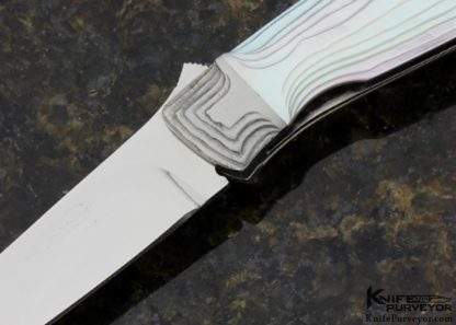 Koji Hara Custom Knife Mother of Pearl Airstep Linerlock - Image 2