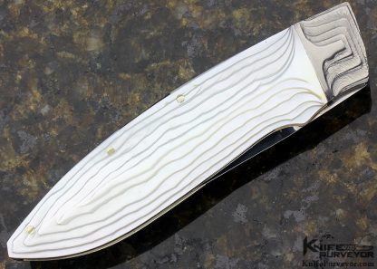 Koji Hara Custom Knife Mother of Pearl Airstep Liner Lock - Image 3