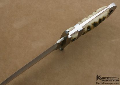 Dietmar Kressler Custom Knife Ramshorn Integral Big Bear Subhilt Fighter - Image 3