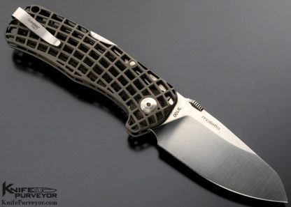 Lionsteel Custom Knife TiDust #3 of 100 3D Printed Titanium Integral Lockback - Image 3