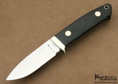 Bob Loveless Custom Knife Early Riverside #581 Black Micarta Drop Point Hunter