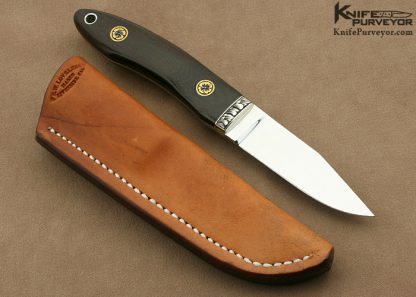 Bob Loveless Custom Knife Canvas Micarta Lamb Utility Engraved by Ron Skaggs - Image 3