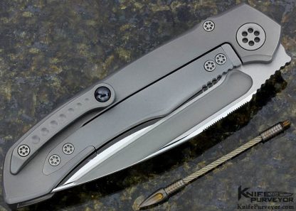 Marfione Custom Knife Anax Titanium & Elmax Frame Lock - Image 3