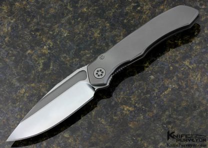 Marfione Custom Knife Anax Titanium & Elmax Frame Lock