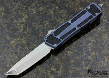 Marfione Scarab Custom Knife Tanto OTF Anodized Aluminum Stonewashed Elmax Auto - Image 3