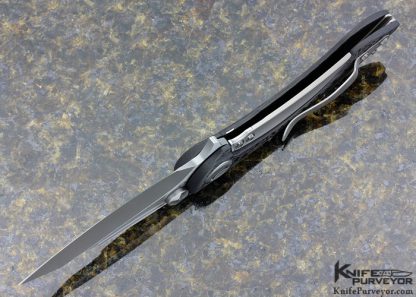 Marfione Custom Knife Carbon Fiber "Whaleshark" Frame Lock Flipper - Image 5