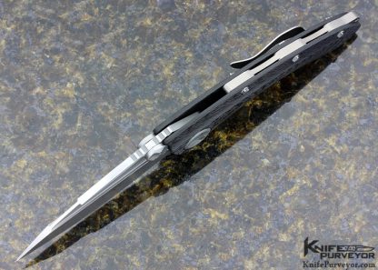 Marfione Custom Knife Carbon Fiber "Whaleshark" Frame Lock Flipper - Image 4