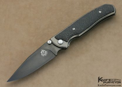 Matt Diskin Custom Knife Lightning Strike Carbon Fiber LinerLock