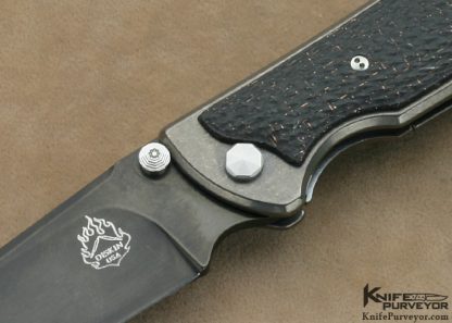 Matt Diskin Custom Knife Lightning Strike Carbon Fiber LinerLock - Image 2