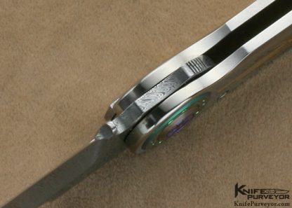 Michael Walker Custom Knife Damasteel Damascus & Titanium D-Lock - Image 9