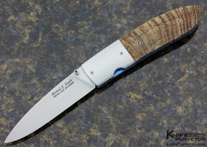 Michael J. Smith Custom Knife Ram's Horn Linerlock