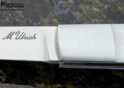 Michael Ulrich Custom Knife Mother of Pearl Lockback - Image 2