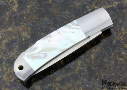 Michael Ulrich Custom Knife Mother of Pearl Lockback - Image 3