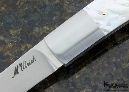 Michael Ulrich Custom Knife Mother of Pearl Lockback - Image 2