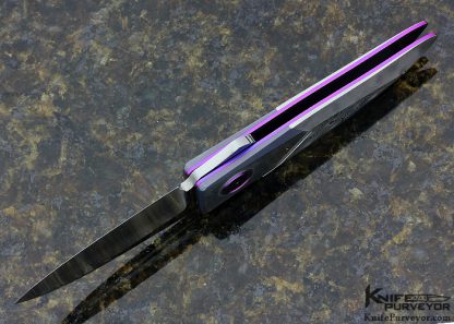 Michael Walker Custom Knives Damasteel Damascus California Lock - Image 5