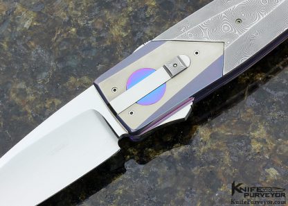 Michael Walker Custom Knives Damasteel Damascus California Lock - Image 2