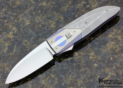 Michael Walker Custom Knives Damasteel Damascus California Lock