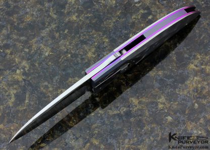 Michael Walker Custom Knives Damasteel Damascus California Lock - Image 4