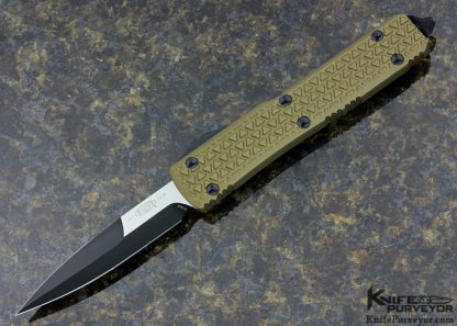 Microtech Custom Knife Ultratech D/A OTF Tan Tri-Grip Auto