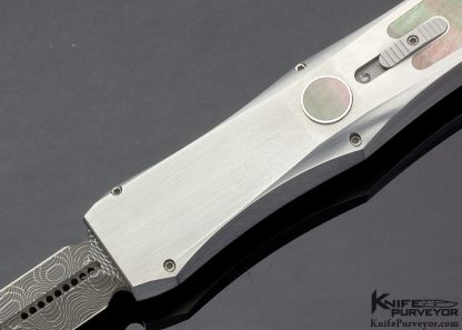 Marfione Custom Knife Black Lip Pearl Interframe "Dragonslayer II" #005 Automatic Knife - Image 2