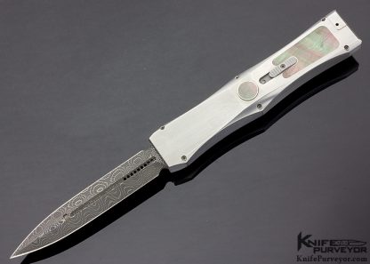 Marfione Custom Knife Black Lip Pearl Interframe "Dragonslayer II" #005 Automatic Knife