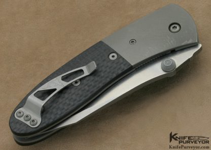 Microtech Custom Knife 10/2000 Lightfoot Carbon Fiber D/A Auto LinerLock - Image 3