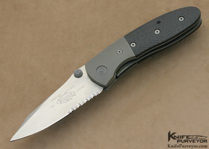 Microtech Custom Knife 10/2000 Lightfoot Carbon Fiber D/A Auto LinerLock