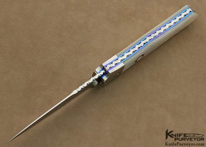 Nate Clark Custom Knife Mother of Pearl D/A Automatic Linerlock 4/11/12 - Image 4