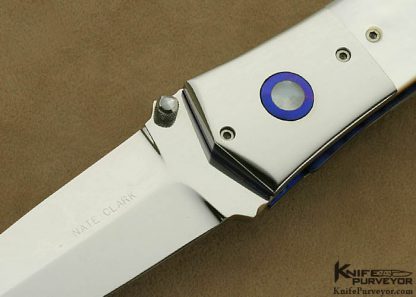 Nate Clark Custom Knife Mother of Pearl D/A Automatic Linerlock 4/4/12 - Image 2