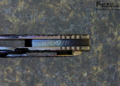 Neil Blackwood Custom Knife Machined and Anodized Titanium "Henchman" Flipper - Image 6