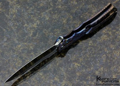 Neil Blackwood Custom Knife Machined and Anodized Titanium "Henchman" Flipper - Image 5