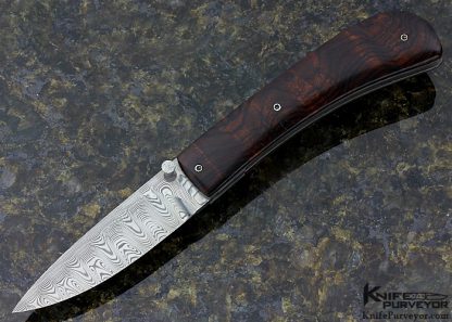 Nico Pelzer Custom Knife Damasteel & Ironwood Linerlock