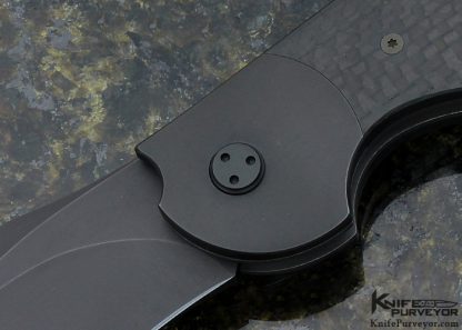 Stan Wilson Custom Knife Blackout Carbon Fiber "NFF" Non Flipper Flipper June 15 2015 - Image 2