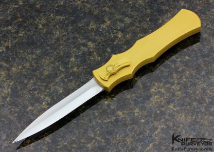 Paul Panak Custom Knife Gold Alumnium "Burn" OTF Auto